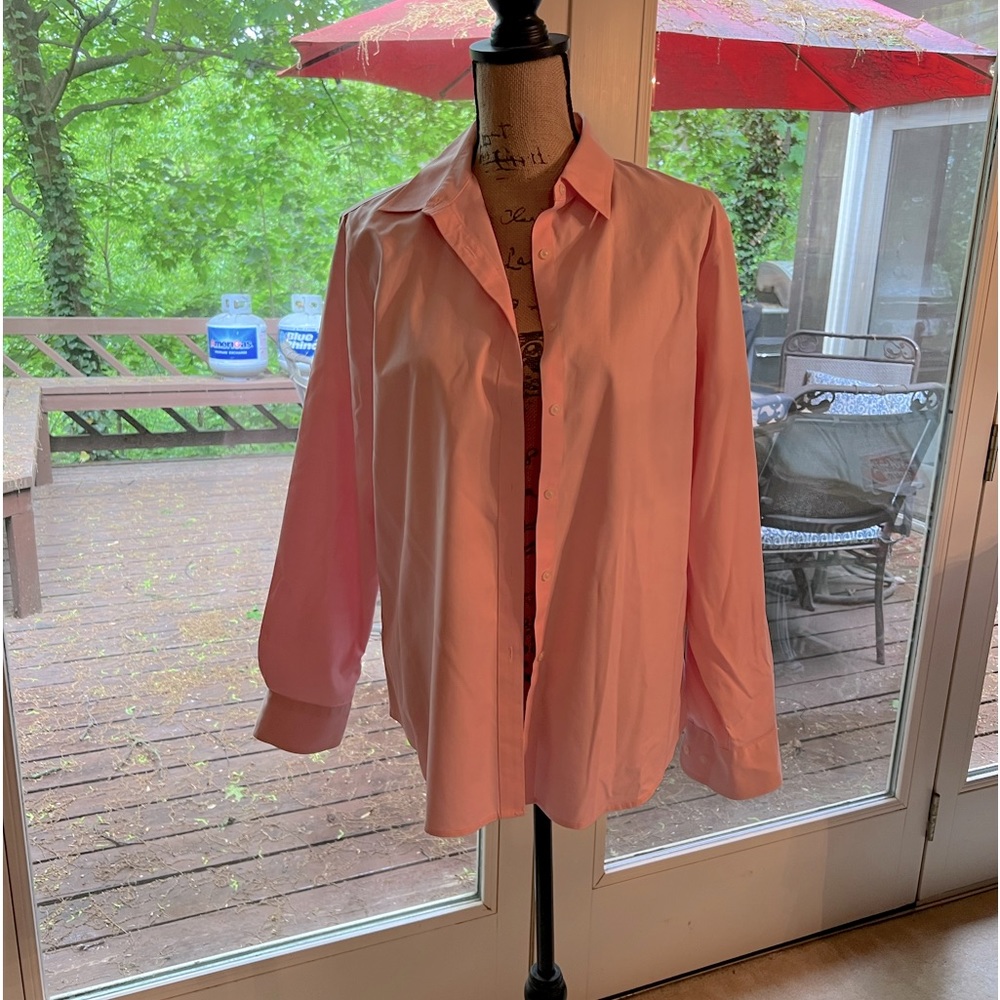 Jones New York Non-Iron Pink Button Down